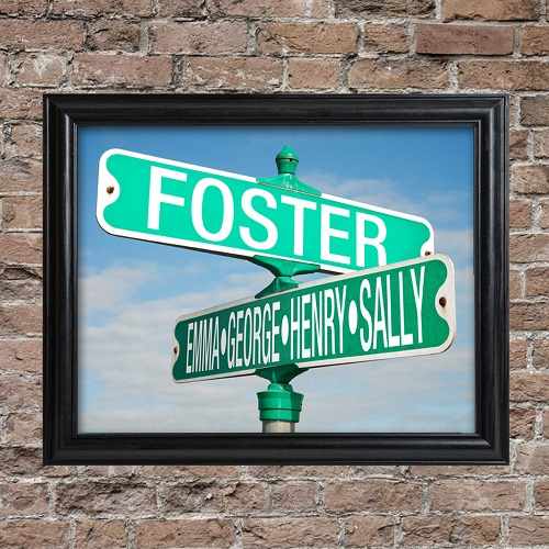 Color Street Sign Frame